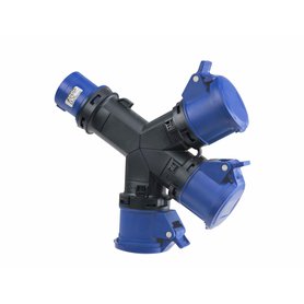 Rozbočovač (adaptér) 15006 IP54 230V 16A/3P 6h, 3 vývody - SpeedPRO