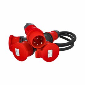 Rozbočovač (adaptér) 31041 IP54 400V/16A/5P, 3 vývody, kabel 2m - SpeedPRO