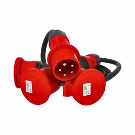 Rozbočovač (adaptér) 31043 IP54 400V/32A/5P, 3 vývody, kabel 2m - SpeedPRO