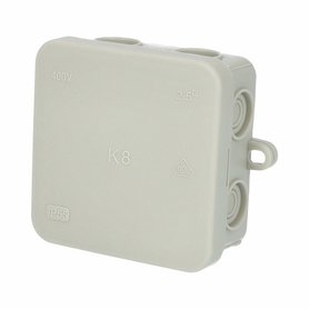 Krabice K8 IP55 rozbočovací, s naklapávacím víčkem, 75x75x36mm