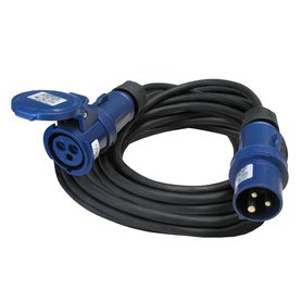 Gum. prodlužovací kabel 25 m s vidlicí a spojkou 230V 16A/3P 6H CEE, IP54