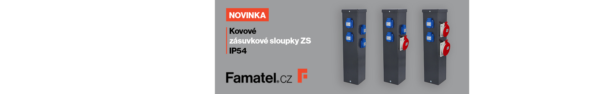 Kovové zásuvkové sloupky ZS