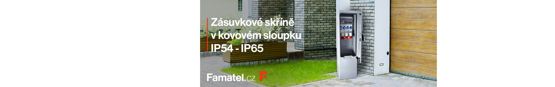 Zásuvkové skříně v kovovém sloupku