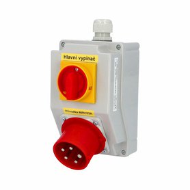 Zás. krabice SmartBOX s hl. vypínačem 0-1 sb2031 IP44 1x400V/32A/5