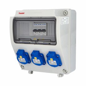 v130-6kA - ZSF30000000.0 /3957  Zás.skříň IP54 jištěná bez chrániče